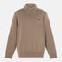 Men's Chest Logo Brushback 1/4 Zip Sweatshirt