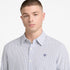 Timberland Mens Ls Seersucker Striped Shirt (Regular) in Blue