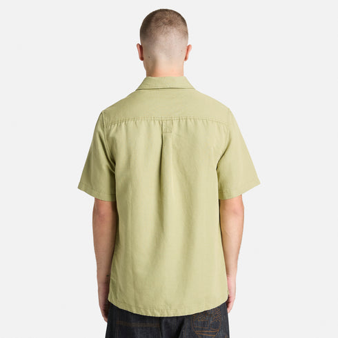 Cotton Linen Ss Utility Overshirt