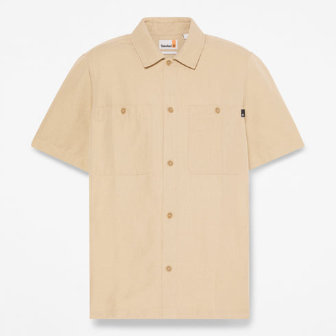 Cotton Linen Ss Utility Overshirt