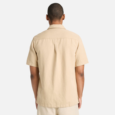 Cotton Linen Ss Utility Overshirt