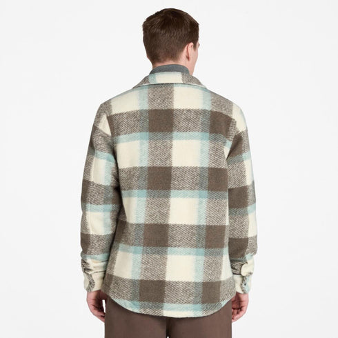 Timberland Mens Wool Blend Shacket - Shirt in Natural