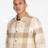 Timberland Mens High Pile Lined Overshirt in Natural