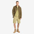 Timberland Mens Brookline Cotton Linen Cargo Short in Green