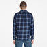 Timberland Mens Midweight Flannel Check Shirt in Dark Blue