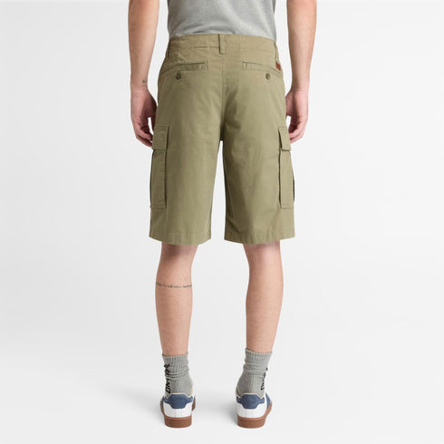 Timberland Mens Brookline Twill Cargo Short in Grey