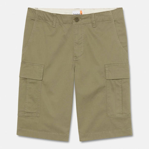 Timberland Mens Brookline Twill Cargo Short in Grey