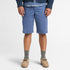 Timberland Mens Brookline Twill Cargo Short in Blue