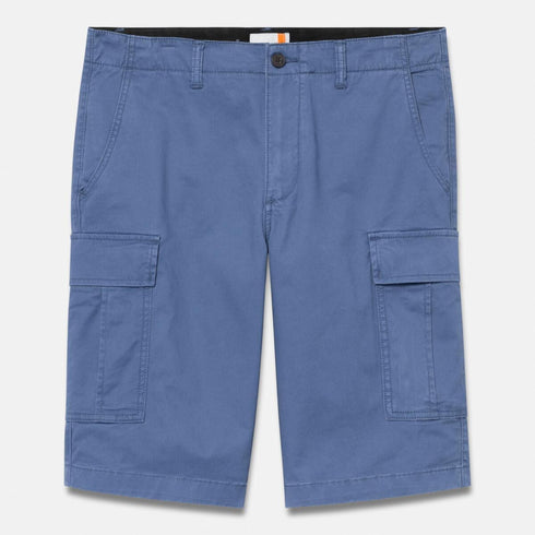 Timberland Mens Brookline Twill Cargo Short in Blue