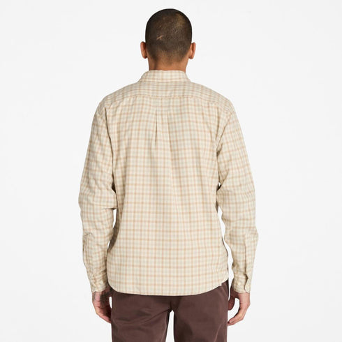 Timberland Mens Solucell Gingham Shirt in Natural