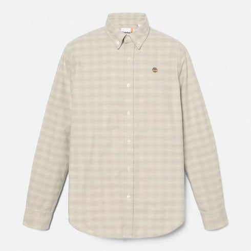 Timberland Mens Solucell Plaid Shirt in Natural
