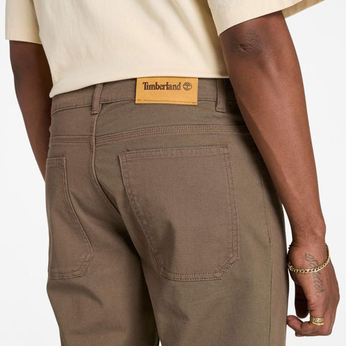 Timberland Mens 5 Pockets Pant - Pants in Medium Brown