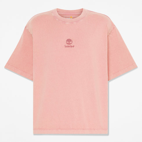 Sunwashed Embroidered Logo Tee