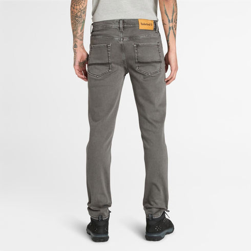 Timberland Mens 5 Pocket Washed - Jeans in Charcoal