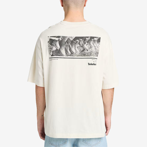 Timberland Mens Archive Boot Tee in White