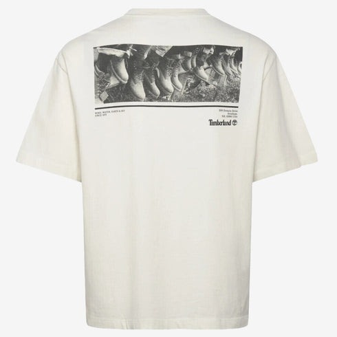 Timberland Mens Archive Boot Tee in White