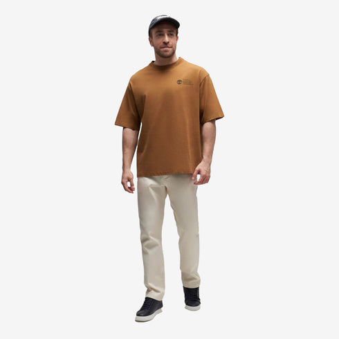 Timberland Mens Archive Boot Tee in Brown