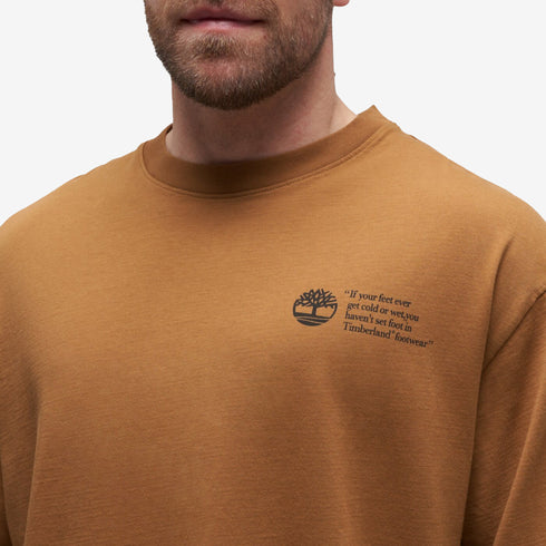 Timberland Mens Archive Boot Tee in Brown