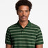 Timberland Mens Millers River 4 Rows Stripes Short Sleeve Polo in Green