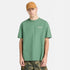 Timberland Mens Lake House Back Graphic Tee in Green