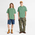 Timberland Mens Lake House Back Graphic Tee in Green