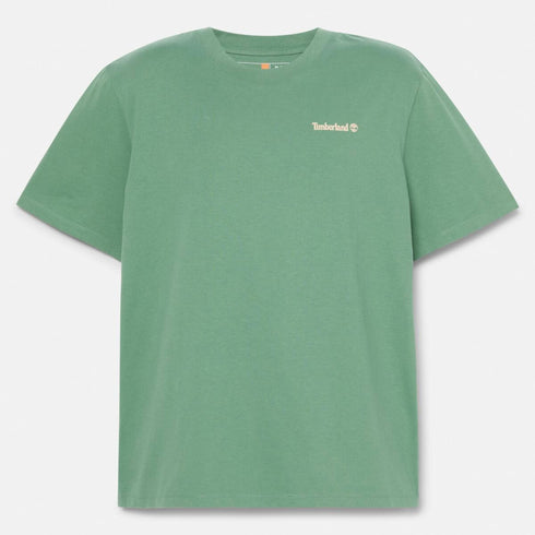 Timberland Mens Lake House Back Graphic Tee in Green