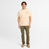 Timberland Mens Sunfaded Back Tree Logo Graphic Hw Tee in Beige