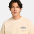 Timberland Mens Sunfaded Back Tree Logo Graphic Hw Tee in Beige