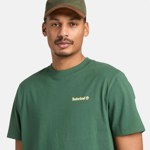 Timberland Mens Magnet Back Graphic Tee in Green