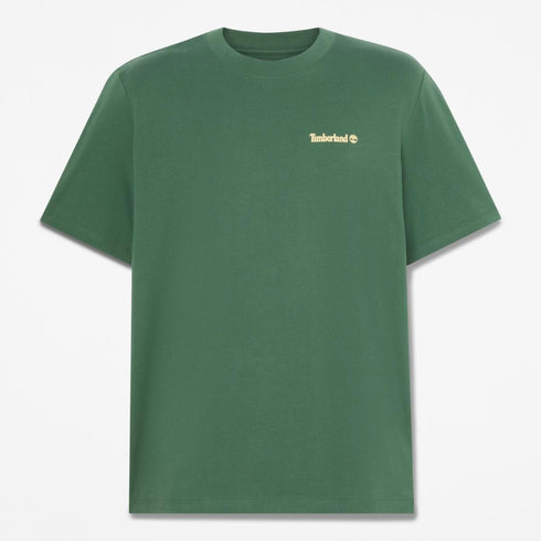 Timberland Mens Magnet Back Graphic Tee in Green