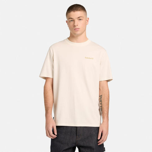 Timberland Mens Magnet Back Graphic Tee in White