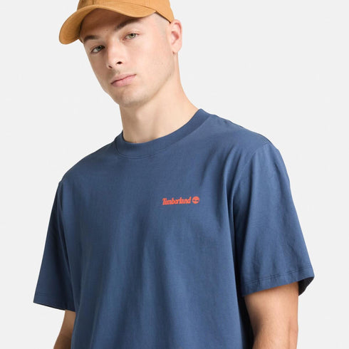Timberland Mens Magnet Back Graphic Tee in Blue