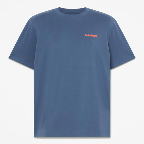 Timberland Mens Magnet Back Graphic Tee in Blue