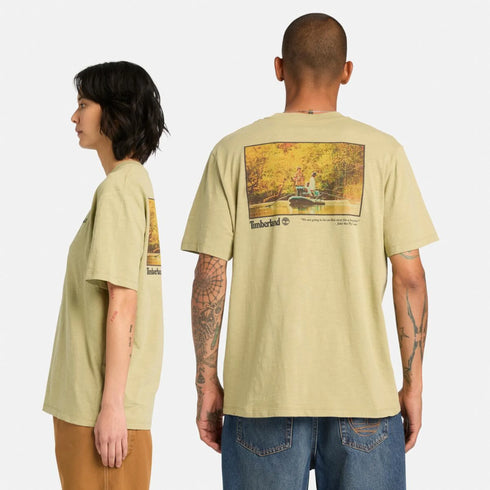 Men's Fishing Photo Back Garphic Tee