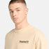 Timberland Mens Outdoor Photo Back Graphic Tee in Beige