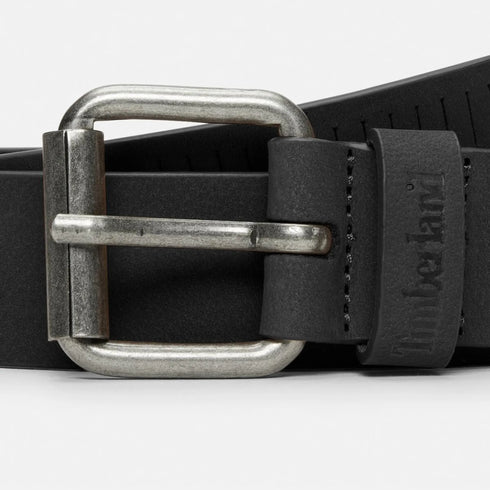 Men's 35Mm Nubuck Belt With Vertical Cuts