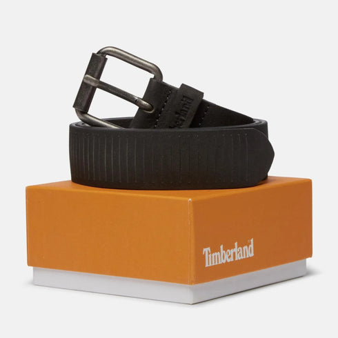 Men's 35Mm Nubuck Belt With Vertical Cuts