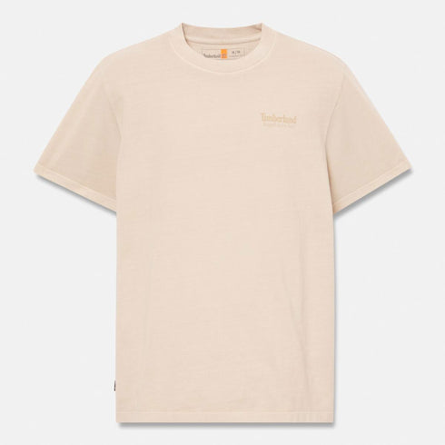 Timberland Mens Rugged Active Gear Back Graphic Tee in White