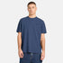 Timberland Mens Rugged Active Gear Back Graphic Tee in Blue