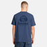 Timberland Mens Rugged Active Gear Back Graphic Tee in Blue