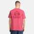 Timberland Mens Rugged Active Gear Back Graphic Tee in Red
