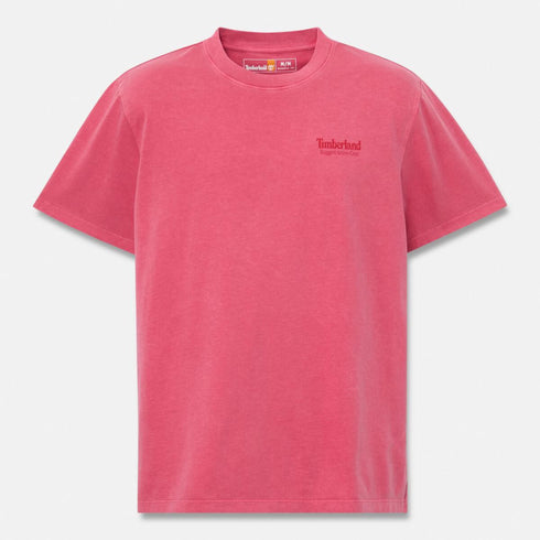Timberland Mens Rugged Active Gear Back Graphic Tee in Red
