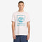 Timberland Mens Water Stack Logo Short Sleeve Tee in White
