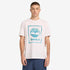 Timberland Mens Water Stack Logo Short Sleeve Tee in White