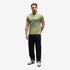 Timberland Mens Water Stack Logo Short Sleeve Tee in Green