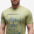 Timberland Mens Water Stack Logo Short Sleeve Tee in Green