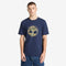 Timberland Mens Tree Logo Lake House Graphic Tee in Blue