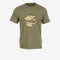 Timberland Mens Tree Logo Lake House Graphic Tee in Green
