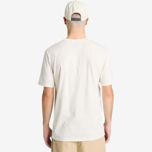 Timberland Mens Tree Logo Lake House Graphic Tee in White