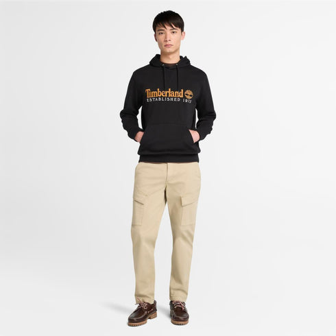 Men's Embroidered Logo Loopback Hoodie